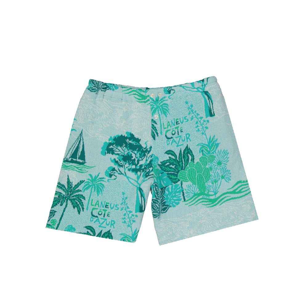 Laneus Bicolor Cotton Shorts