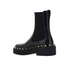 Valentino Garavani Black Calfskin Flat Boots