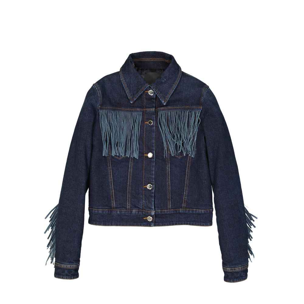 Frankie Morello Blue Cotton Denim Jacket
