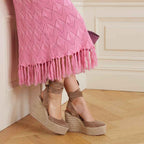 Gianvito Rossi Beige Calfskin Espadrilles