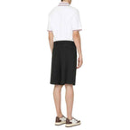 Gucci Black Polyester Bermuda Shorts