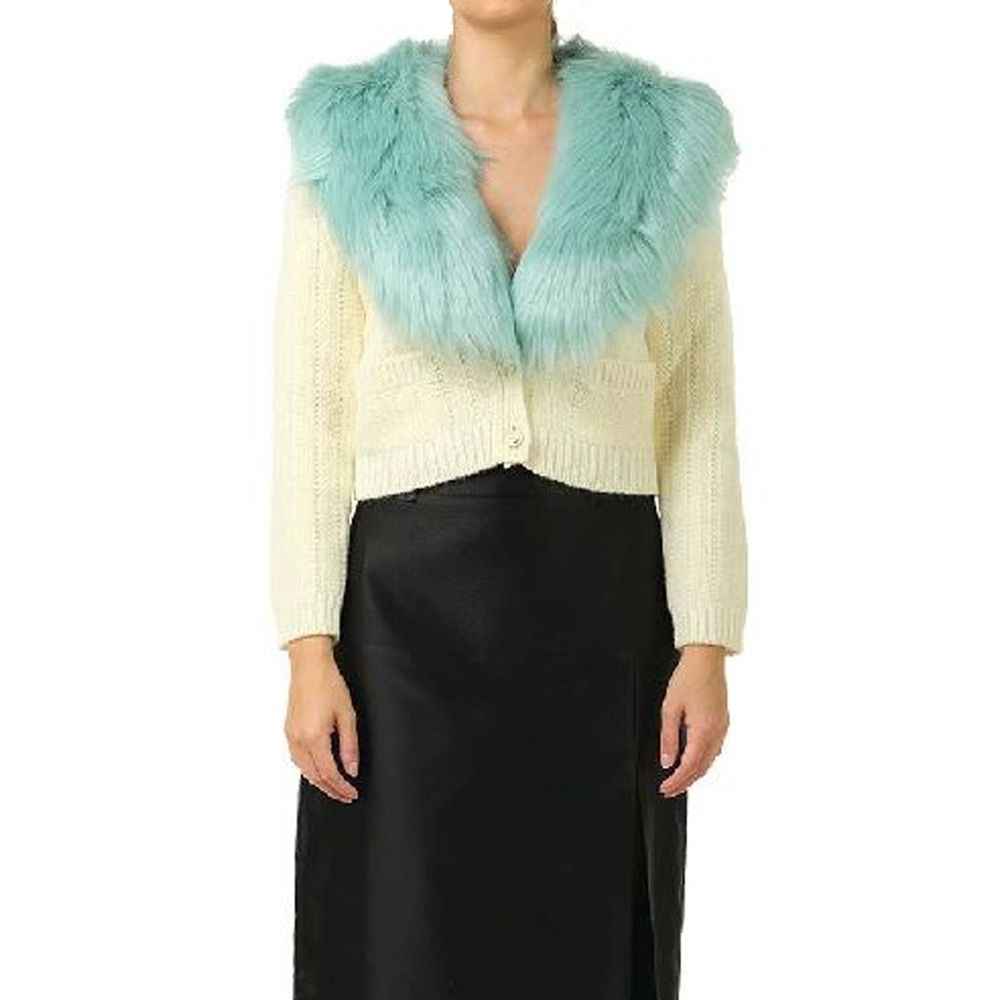 Gucci White Wool Cardigan