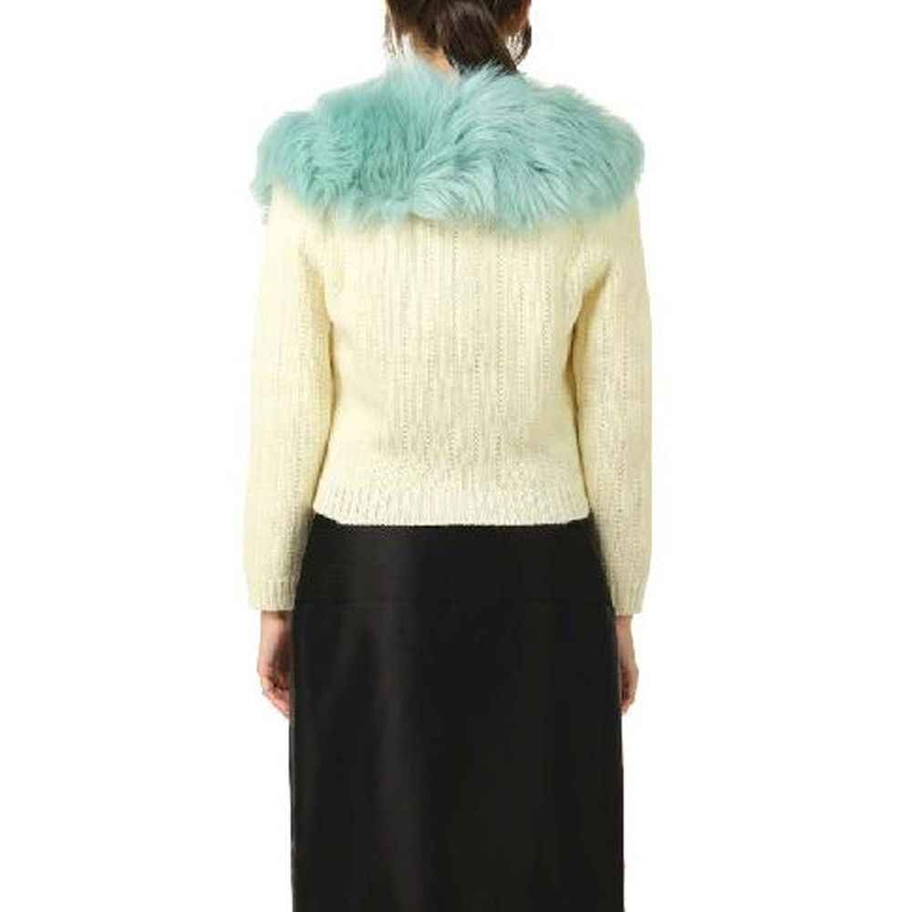 Gucci White Wool Cardigan