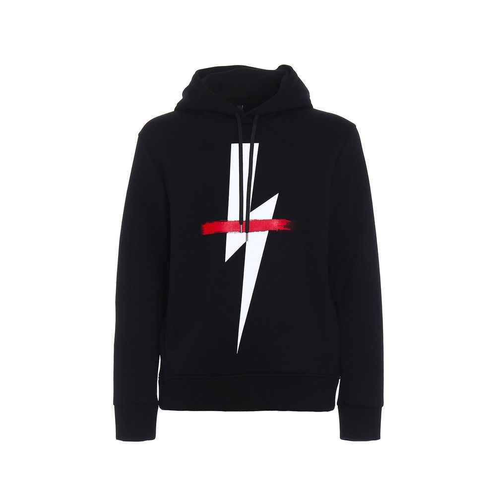 Neil Barrett Black Cotton Sweatshirt