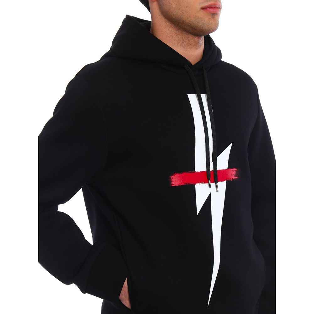 Neil Barrett Black Cotton Sweatshirt