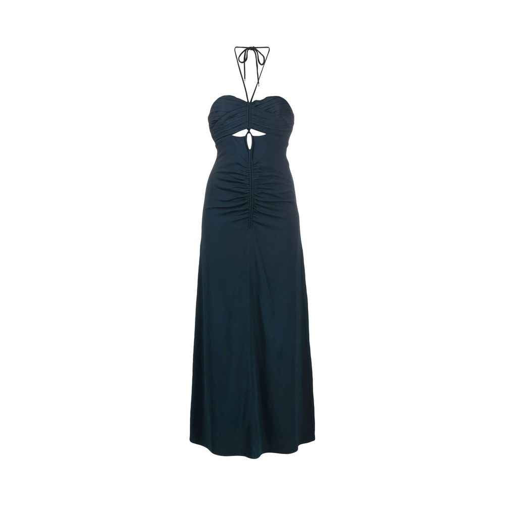 Self-Portrait Gray Viscose Casual Dress