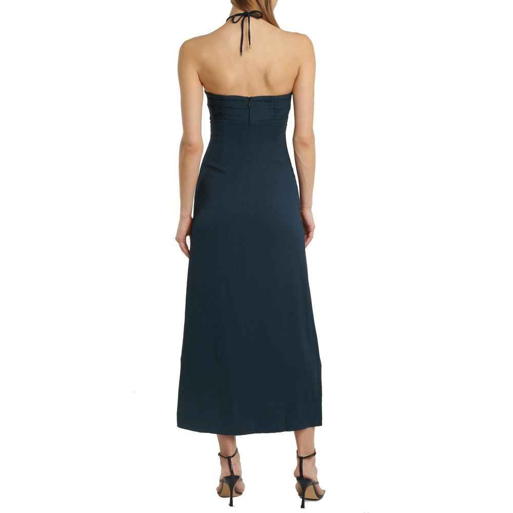 Self-Portrait Gray Viscose Casual Dress