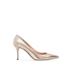 Sergio Rossi Rose Gold Calfskin High Heel Pumps
