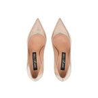Sergio Rossi Rose Gold Calfskin High Heel Pumps