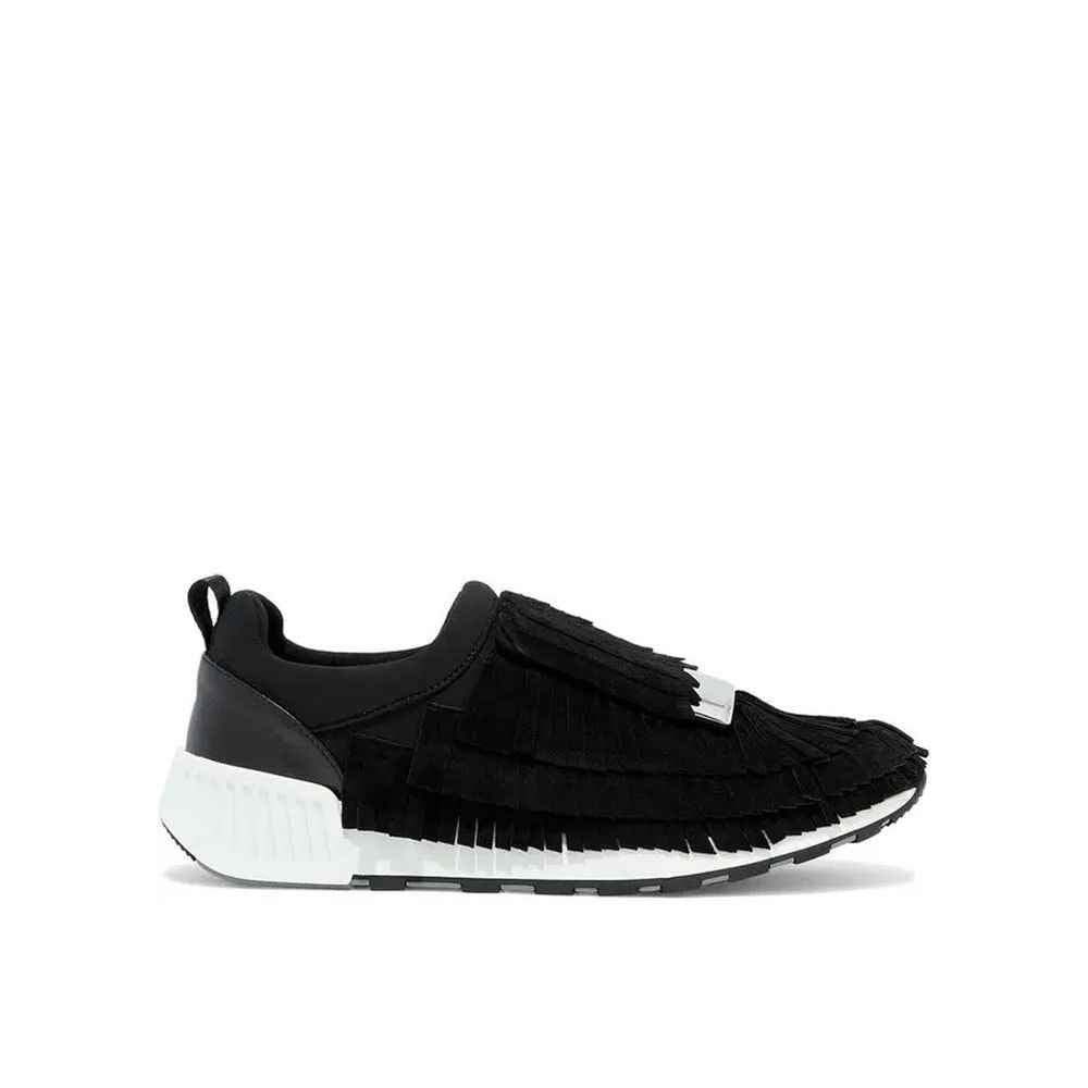 Sergio Rossi Black Fabric Athletic Sneakers