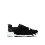 Sergio Rossi Black Fabric Athletic Sneakers