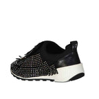 Sergio Rossi Black Fabric Athletic Sneakers