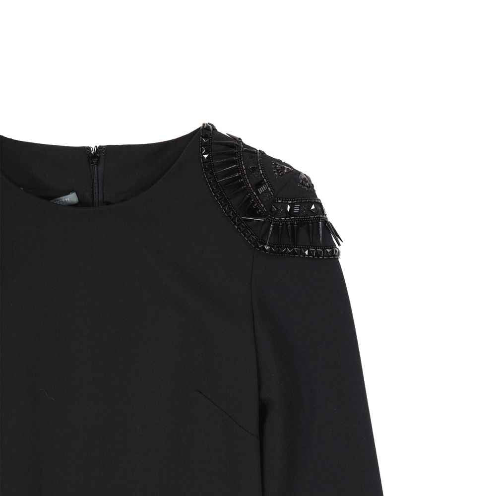 Alberta Ferretti Black Elastane Casual Dress