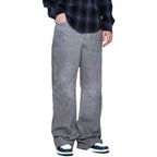 Amiri Gray Leather Pants