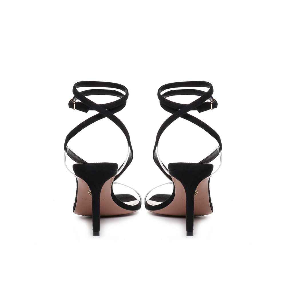 Aquazzura Black Calfskin High Heel Pumps