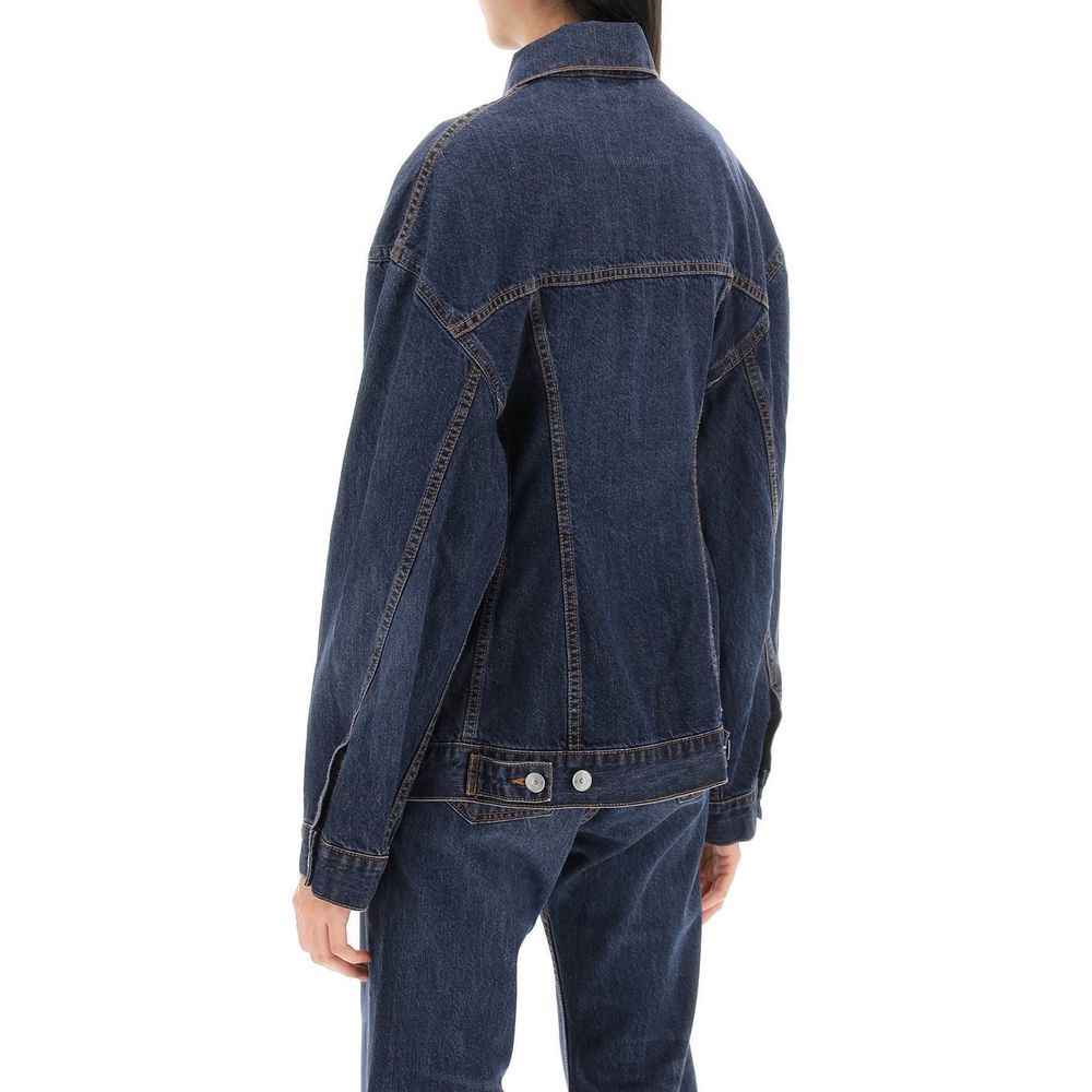 Balenciaga Blue Cotton Denim Jacket
