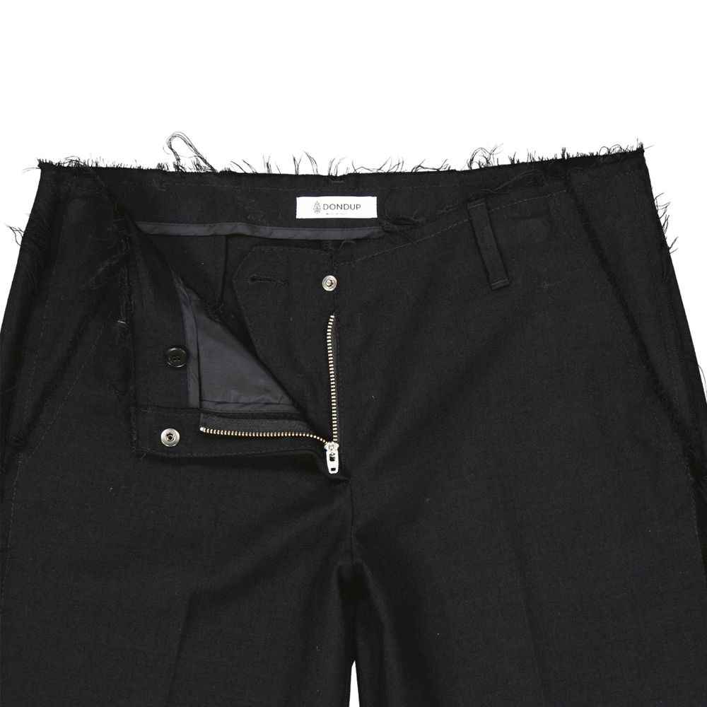 Dondup Black Virgin Wool Bermuda Shorts
