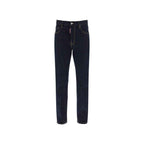 Dsquared² Blue Cotton Straight-Leg Jeans
