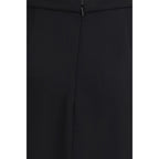 Valentino Black Silk Long Skirt