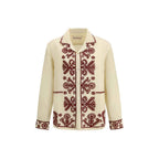 Baziszt Beige Hemp Pattern Shirt