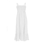 Yes Zee White Linen Casual Dress