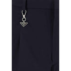 Prada Blue Cotton Casual Pants