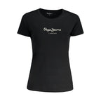 Pepe Jeans Black Cotton Women's T-Shirt