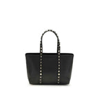 Valentino Garavani Black Calf Leather Bos Taurus Shoulder Bag