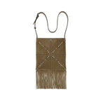 Valentino Garavani Beige Calf Leather Bos Taurus Shoulder Bag