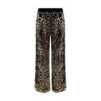 Ella Gold Polyamide Casual Pants