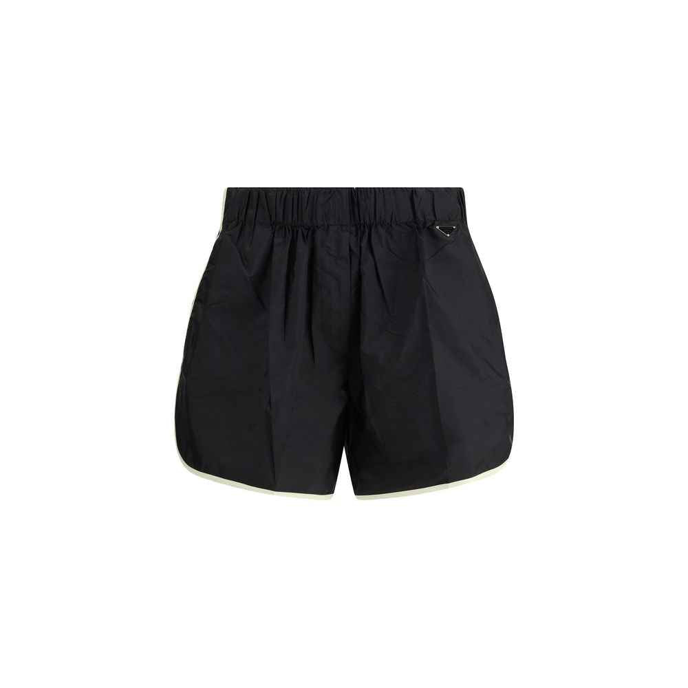 Prada Black Recycled Polyamide Bermuda Shorts