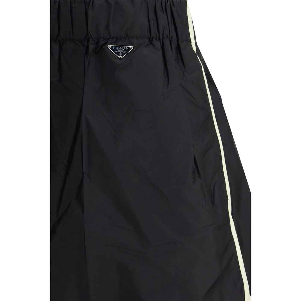 Prada Black Recycled Polyamide Bermuda Shorts