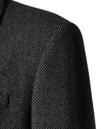 Dolce & Gabbana Gray Single Breasted Men Trench Coat Jacket