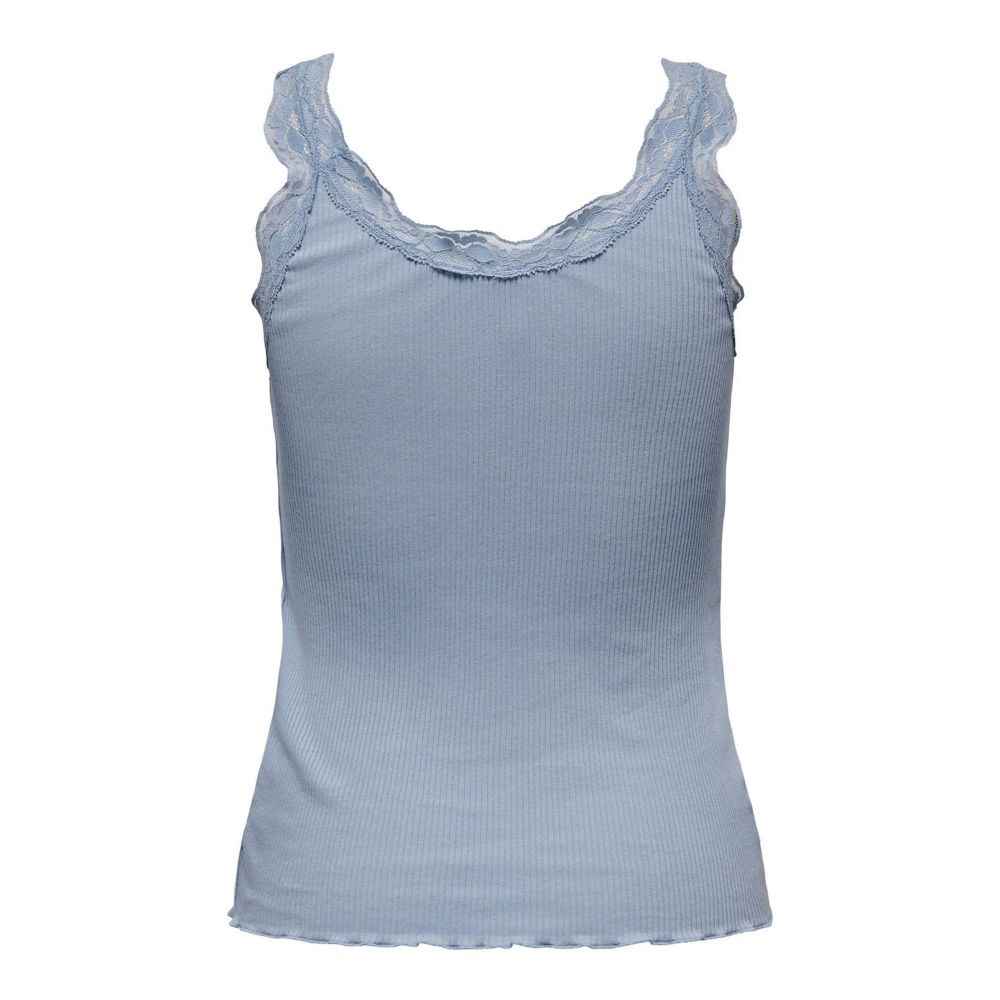 Only Blue Cotton Tank Tops