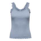 Only Blue Cotton Tank Tops