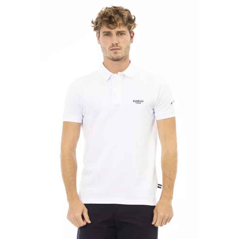 Baldinini Trend Black Cotton Polo Shirt