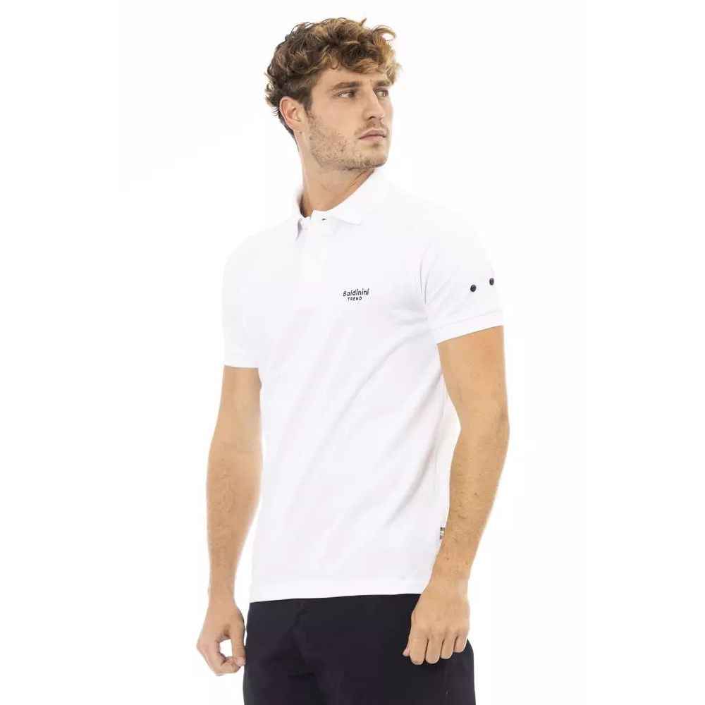 Baldinini Trend Black Cotton Polo Shirt