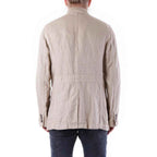 Husky Beige Linen Coat