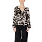 Jacqueline De Yong Beige Polyester Blouse
