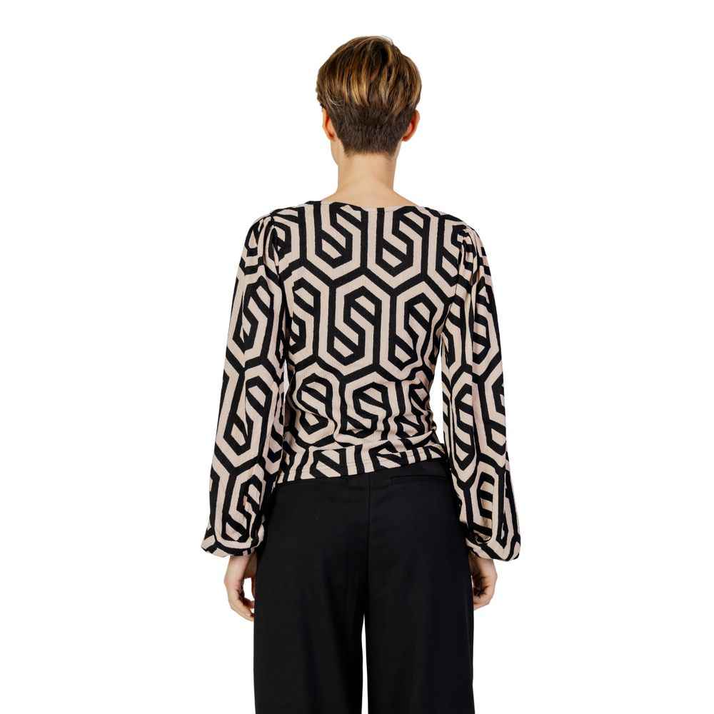 Jacqueline De Yong Beige Polyester Blouse