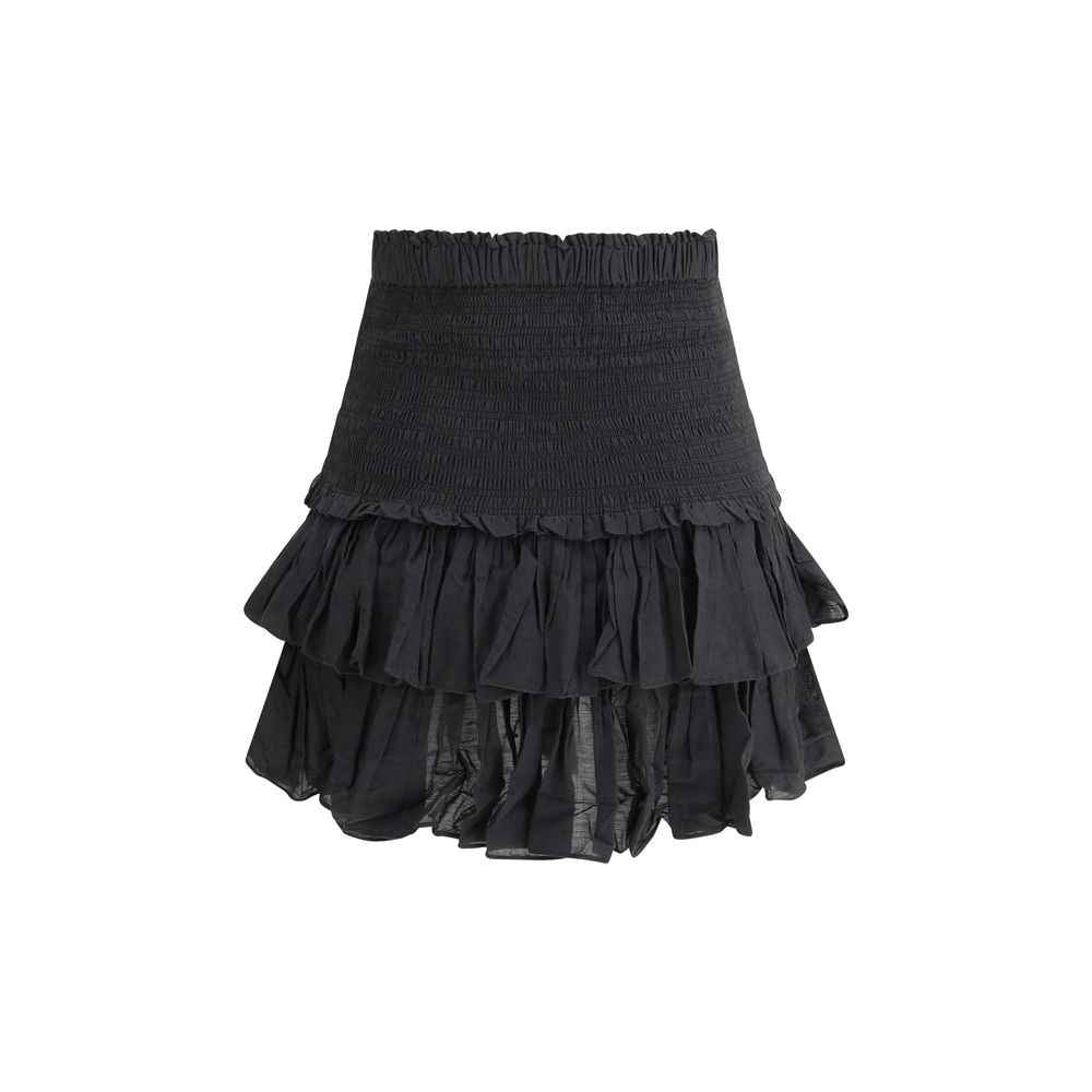 Marant Etoile Black Cotton Mini Skirt
