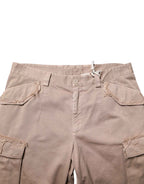 Dolce & Gabbana Beige Straight Cargo Chino Men Trouser Pants