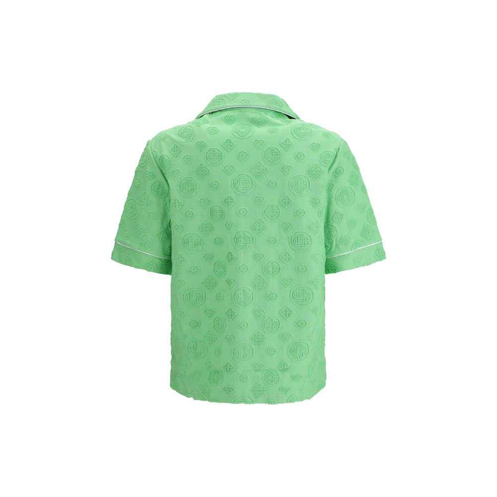 Casablanca Bicolor Cotton Shortsleeve Shirt