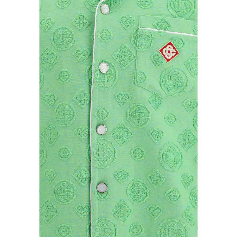 Casablanca Bicolor Cotton Shortsleeve Shirt