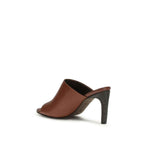 Brunello Cucinelli Brown Calf Leather Bos Taurus Sandals