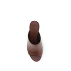Brunello Cucinelli Brown Calf Leather Bos Taurus Sandals