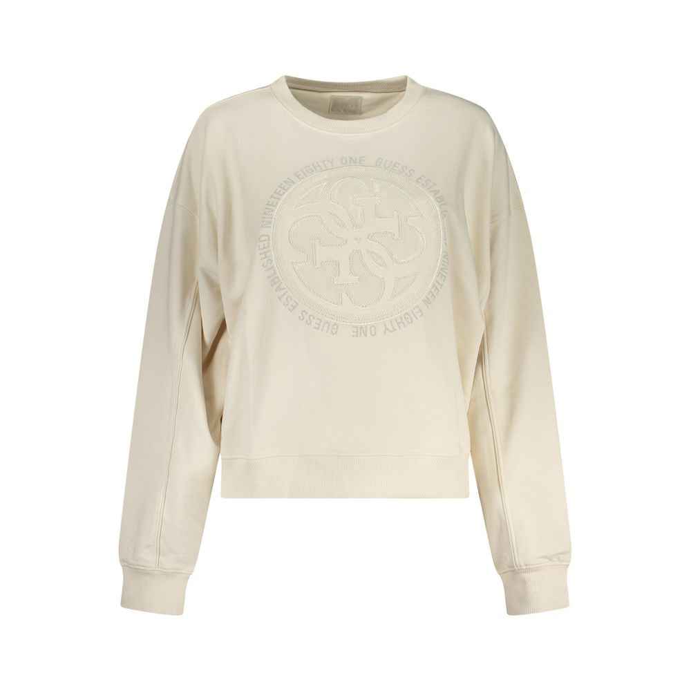 Guess Jeans White Cotton Women Sweatshirt