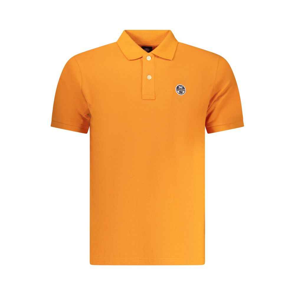 North Sails Arancione Cotton Men Polo