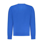 North Sails Blue Cotton Men Sweatshirt