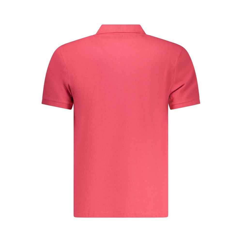 North Sails Red Cotton Men Polo Shirt